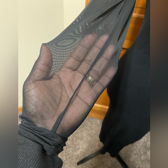 Almost Famous Womens Long Sleeve Ribbed Bodycon Midi Dress - Picture 6 of 6